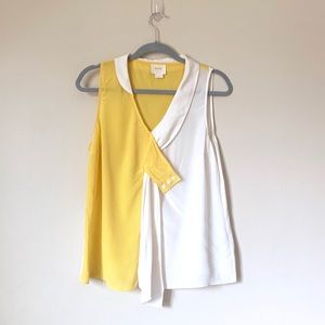 Anthropologie Maeve Silk Drapey Dyad Tank Blouse